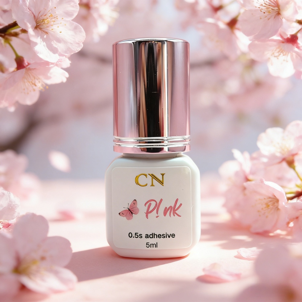 Pink Adhesive – 0.5 Sec Fast Drying Pink Lash Extension Adhesive / Lash Glue